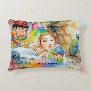 Coussins Décoratifs Illustration d'un conte de fées de Whimsical