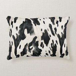 Coussins Décoratifs Impression vache noir blanc ferme animale