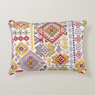 Coussins Décoratifs Indian rug paisley ornament pattern. Ethnic Mandal