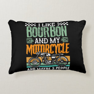 Coussins Décoratifs J'Aime Bourbon Et Mon Cadeau Moto
