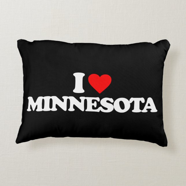 COUSSINS DÉCORATIFS J'AIME LE MINNESOTA (Dos)