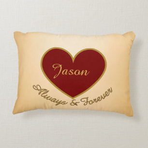 Coussins Décoratifs J'aime mon petit ami sur mesure