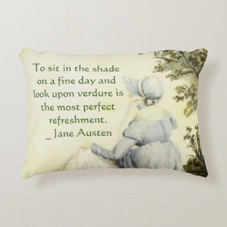 Coussins Décoratifs Jane Austen's Portrait +quote