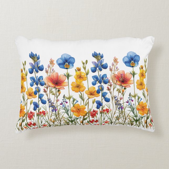 Coussins Décoratifs Jardin botanique fleur sauvage (Devant)