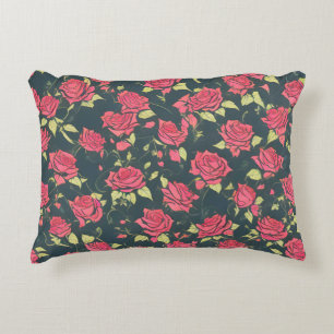 Coussins Décoratifs Jardin de roses romantique