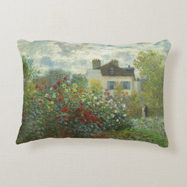 Coussins Décoratifs Jardin des artistes de Monet dans Peinture d'Argen (Dos)