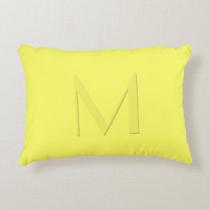 Coussins Décoratifs Jaune doux Monogramme