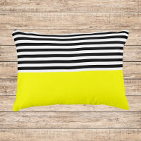 Jaune néon avec rayures noires et blanches
