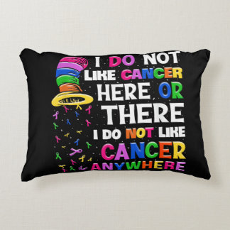 Coussins Décoratifs Je n'aime pas le cancer ici ou là je n'aime pas C