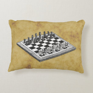 Coussins Décoratifs Jeu d'échecs Vintage WBG