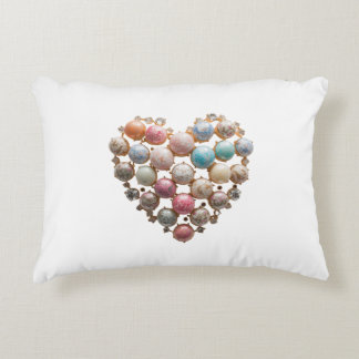 Coussins Décoratifs Jeweled Floral Heart Throw Pillow — Romantic Maxim