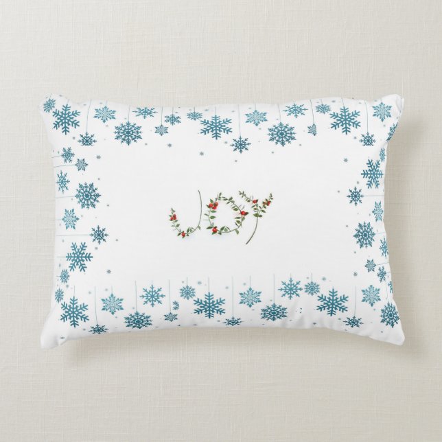 COUSSINS DÉCORATIFS **JOIE JOIE JOIE** POUR NOËL (Devant)