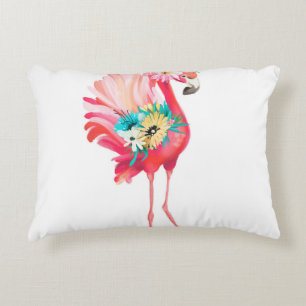 Coussins Décoratifs Joli et beau flamand rose mexicaine oiseau avec