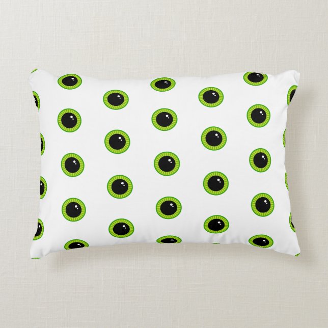 Coussins Décoratifs Joli et drôle, yeux verts (Devant)