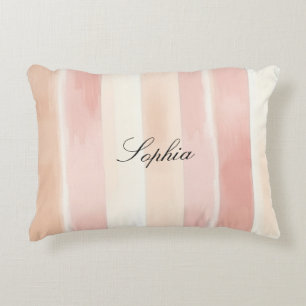 Coussins Décoratifs Joli Peach rose Crème raypes