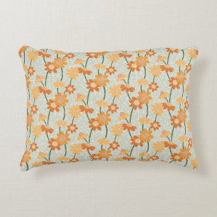 Coussins Décoratifs Joli rétro muet des années 1970 Fleurs