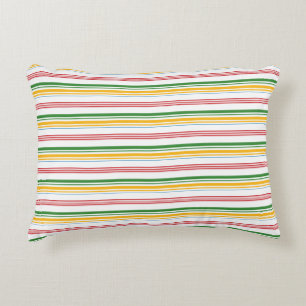 Coussins Décoratifs Jolies rayures vert jaune