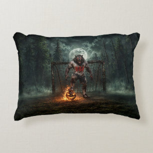 Coussins Décoratifs Joueur de football Loup-Garou Art d'Horreur d'Hall