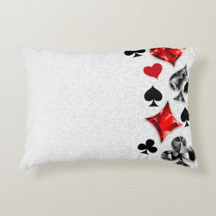 Coussins Décoratifs Joueur de poker Joueur de cartes de jouer costumes