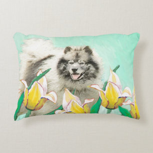 Coussins Décoratifs Keeshony in Tulips Peinture mignonne Original Chie