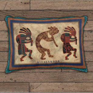 Coussins Décoratifs Kokopelli Trio oreiller à lancer personnalisé