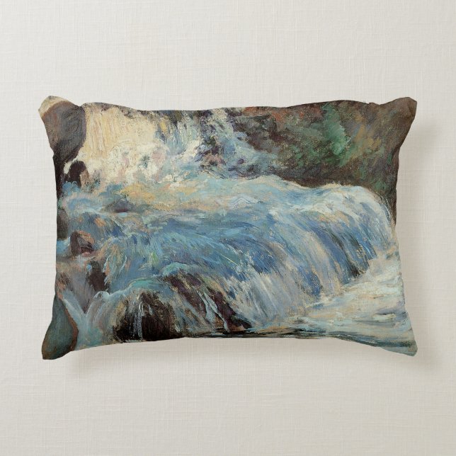 Coussins Décoratifs La cascade par Twachtman, l'impressionnisme Vintag (Devant)