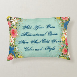 Coussins Décoratifs La citation de motivation faite sur commande, font