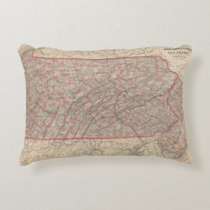 Coussins Décoratifs La Pennsylvanie et New Jersey 2