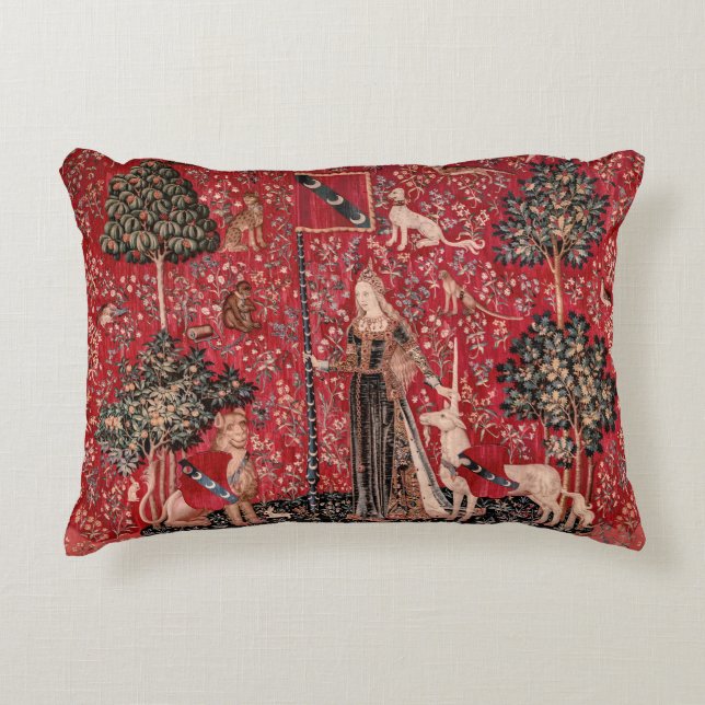 Coussins Décoratifs Lady et Unicorn Moyen Tapestry Touch (Devant)