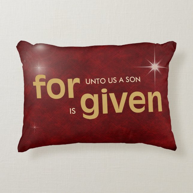Coussins Décoratifs L'amour religieux de Noël (Devant)