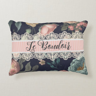 Coussins Décoratifs Le Boudoir Vintage Dentelle et Tissu