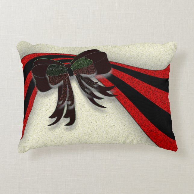 Coussins Décoratifs Le Bow de Noël - (Devant)