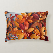 Le motif floral orange Design