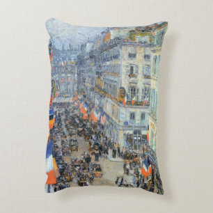 Coussins Décoratifs Le Quatorze Juillet, Rue Daunou de Childe Hassam