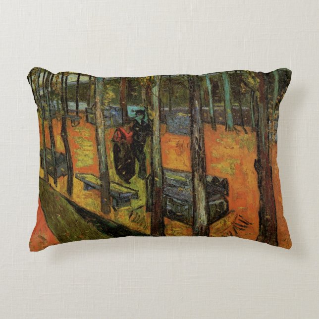 Coussins Décoratifs Les Alyscamps (cimetière) par Vincent van Gogh (Devant)