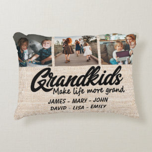 Coussins Décoratifs Les petits-enfants rendent la vie plus belle 3 Pho