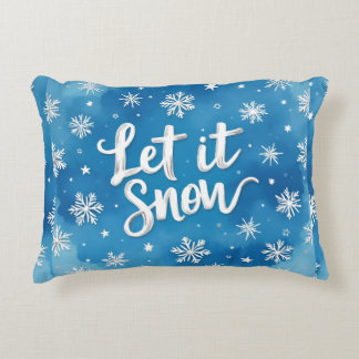 Coussins Décoratifs  Let It Snow, Christmas, Author Natasha Us  