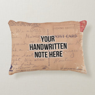 Coussins Décoratifs Lettre manuscrite personnalisée Sentimental Keepsa