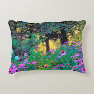 Coussins Décoratifs Lever du soleil brumeux dans mon jardin Rubio