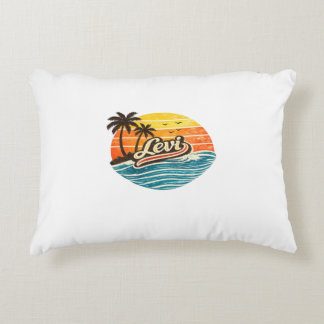 Coussins Décoratifs Levi Retro Sunset Name Design
