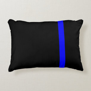 Coussins Décoratifs Ligne Bleue Mince Symbolique verticale
