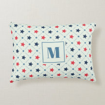 Ligne de point bleu étoile rouge Motif géométrique