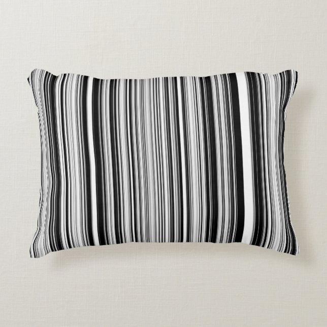 Coussins Décoratifs Lignes noires et blanches (Devant)