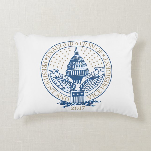Coussins Décoratifs Logo de Trump Pence 2017 pour l'investiture présid (Devant)