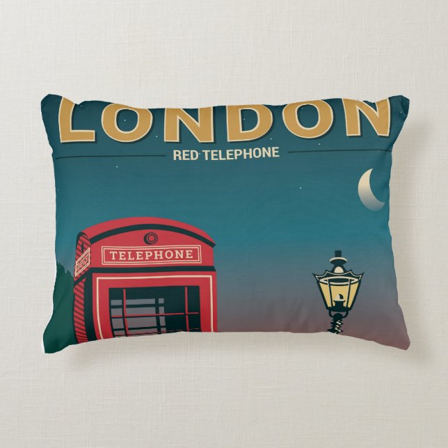 Coussins Décoratifs London Red Téléphone (Devant)
