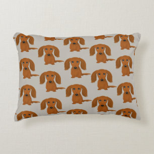 Coussins Décoratifs Longue Haired Dachshund Motif