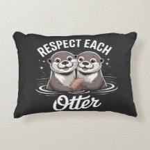 Loutre Respectent Les Uns Les Autres Drôle