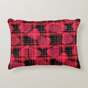 Coussins Décoratifs Love plaid