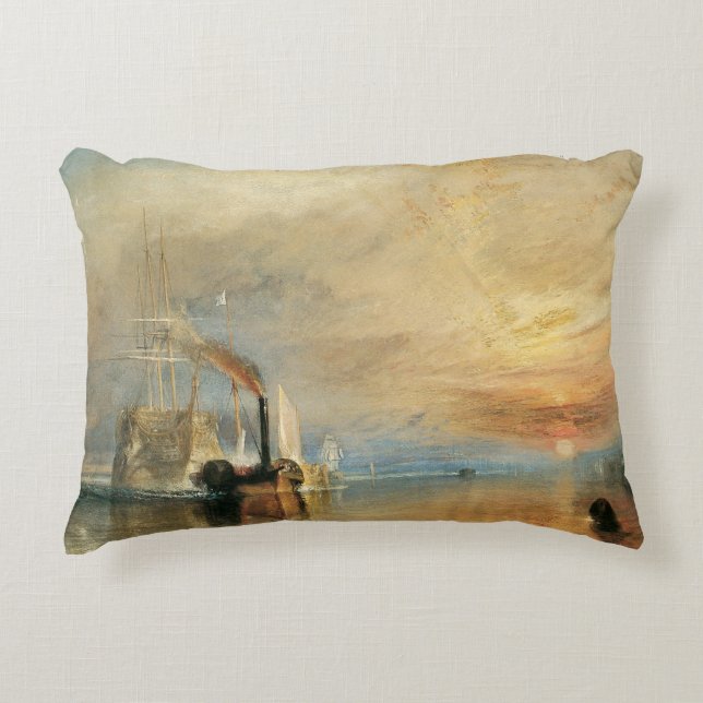 Coussins Décoratifs Lutter contre le Téméraire par Joseph Turner, Art  (Devant)