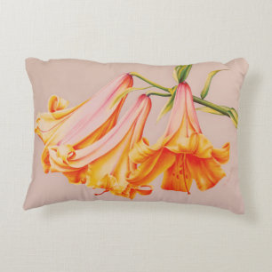 Coussins Décoratifs Lys d'oranges peinture d'art jeté oreiller